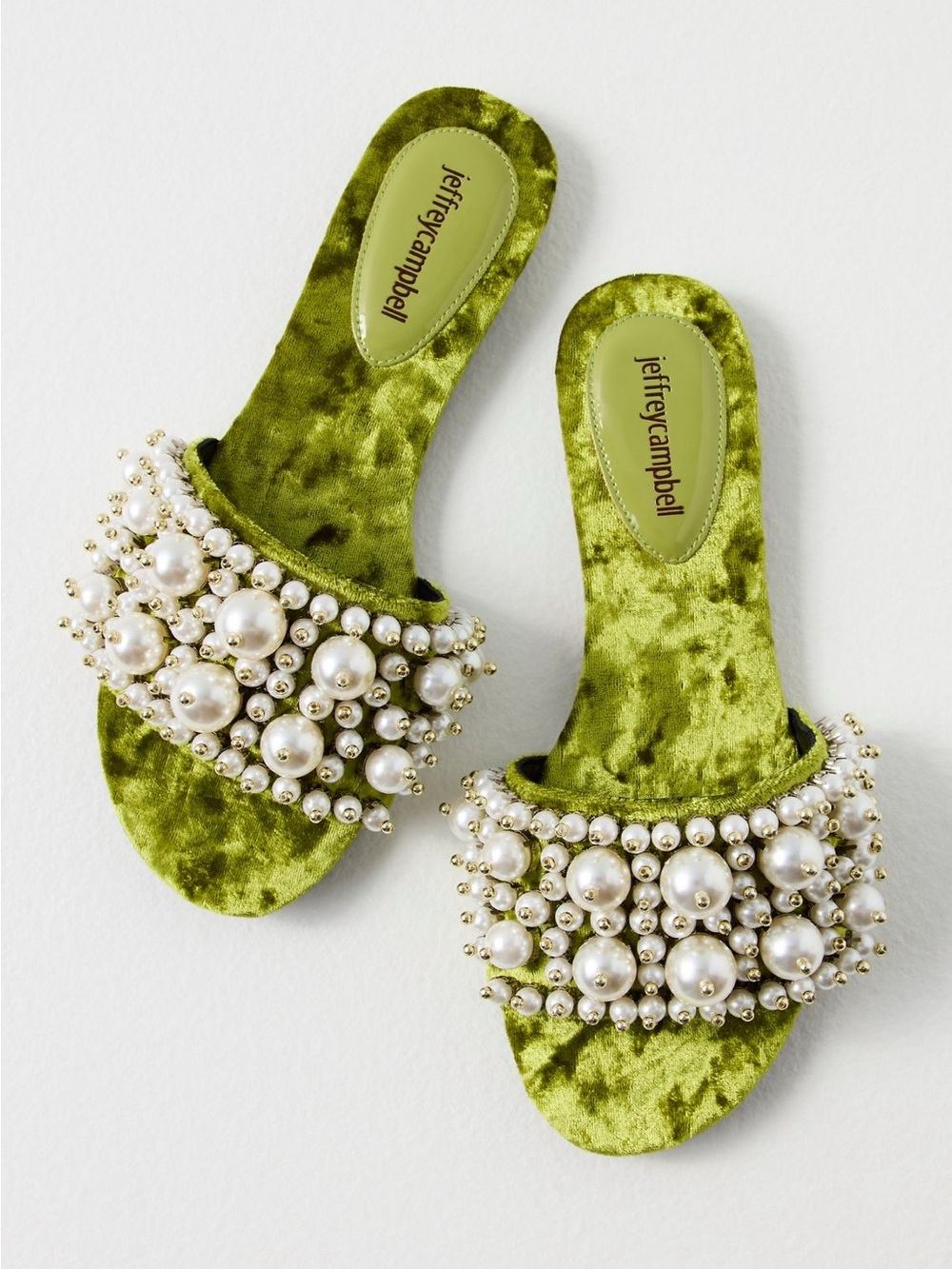 Purple Pixie Pearl Slide Sandals Jeffrey Campbell